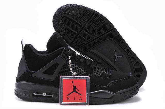 Air Jordan 4 Retro Black Cat CU1110-010 Men's Basketball Shoes-15 - Click Image to Close